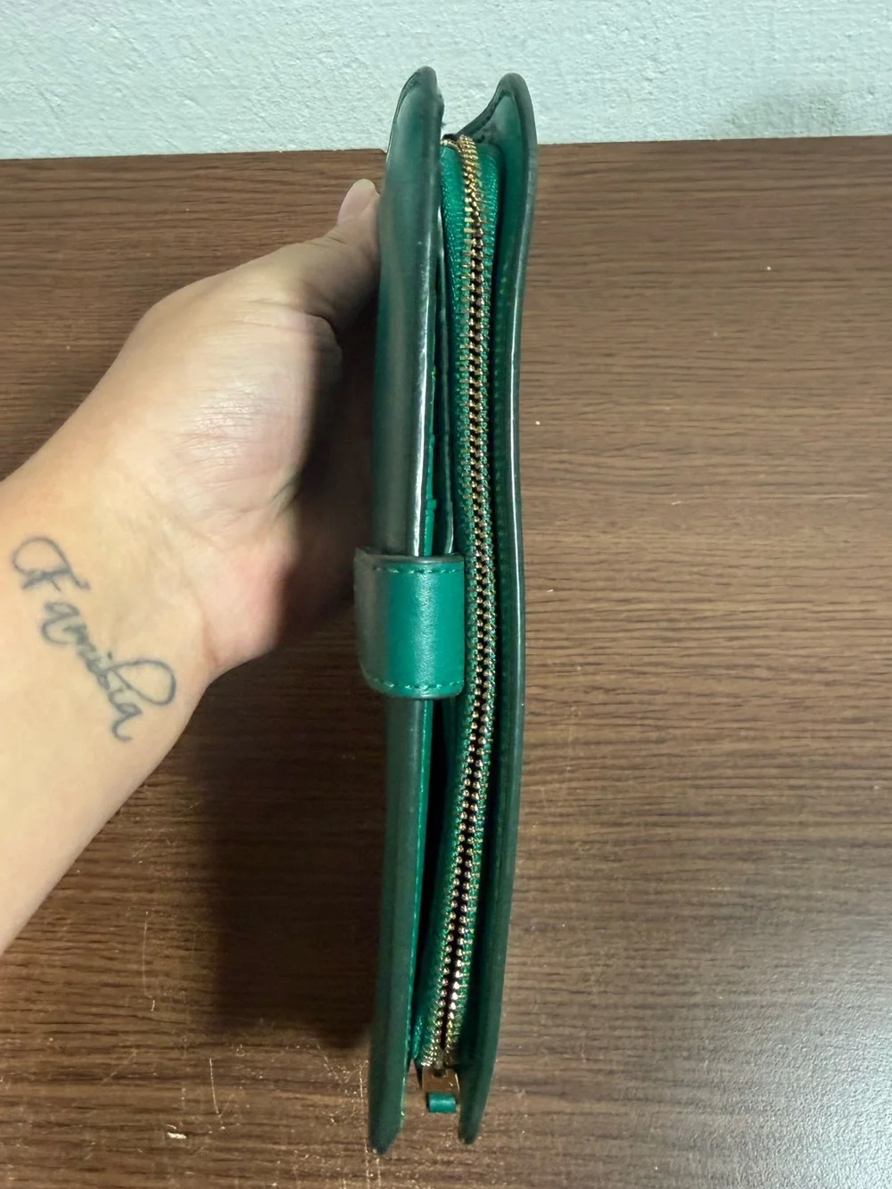 Coach pictured peeling